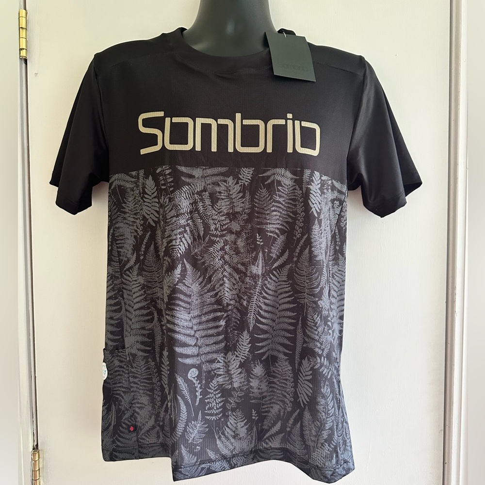 NWT! Men’s SOMBRIO Spur 2 Jersey Size XS & XXL Mtb Cycling Ferns Black